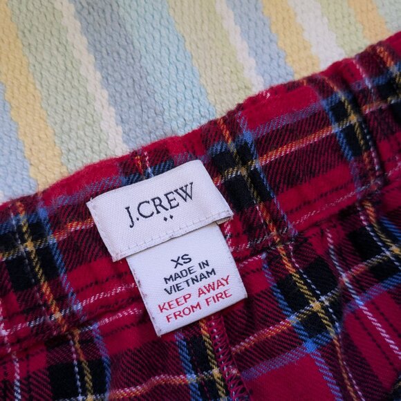 ⭐ J. Crew Factory Holiday Flannel PJ Pants XS - Picture 2 of 8